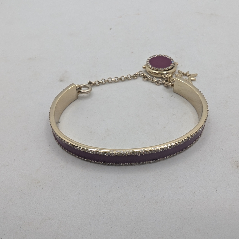 Ivanka Trump Gold and Purple Bangle‎ Bracelet - Picture 2 of 8